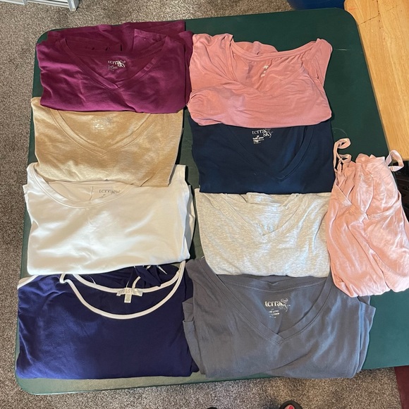 Tops - Plus size bundle of 9 tops all size 3X all short sleeve.
